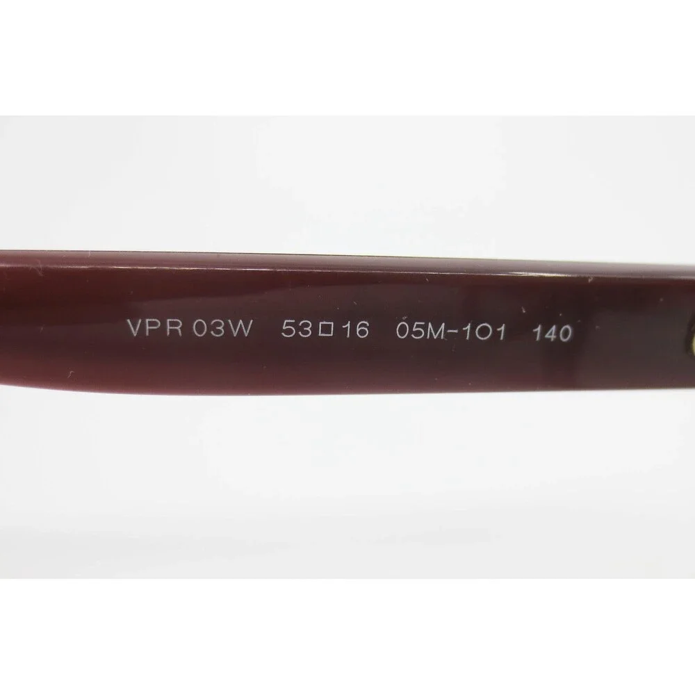 Prada VPR 03W 05M-1O1 Grey Burgundy Cat Eye Eyeglass Frames Italy 53-16-140